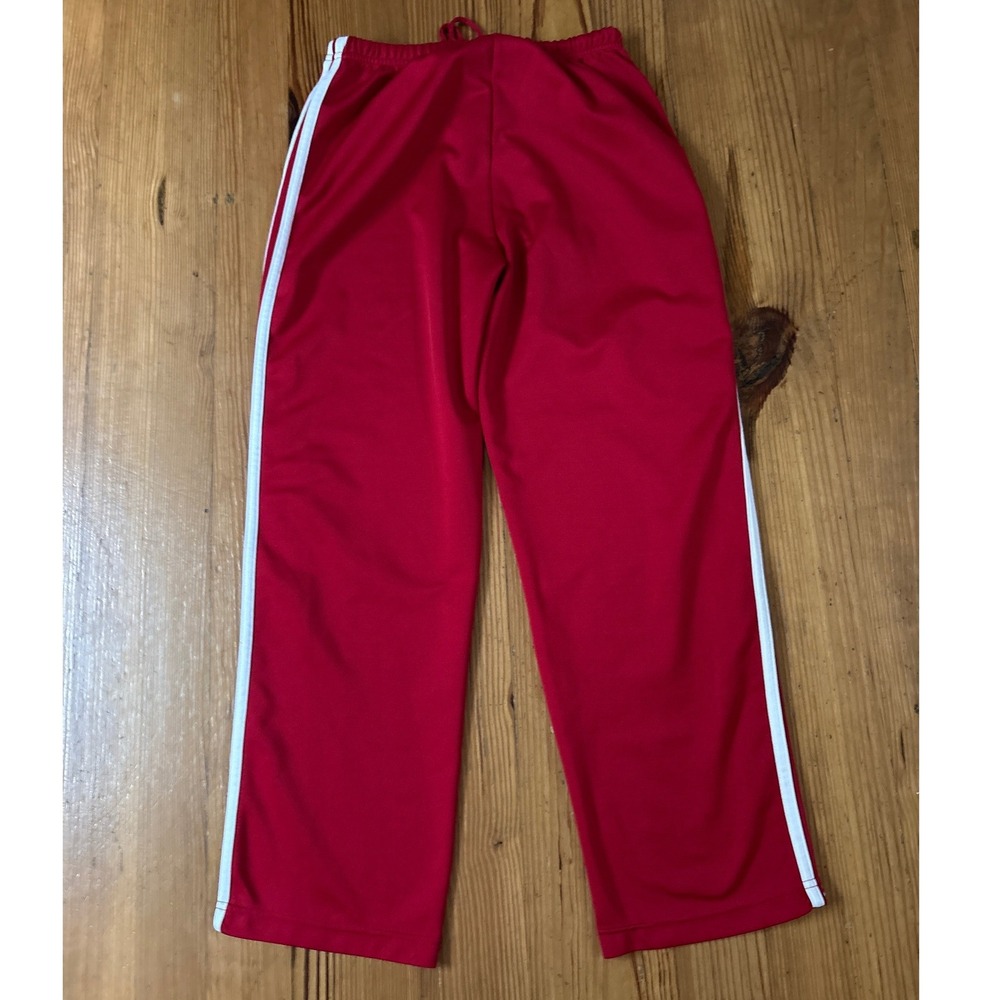 Athletic Works Track Pants Women Red Side Stripe Petite Medium 8/10 SIZE PM - Picture 6 of 6